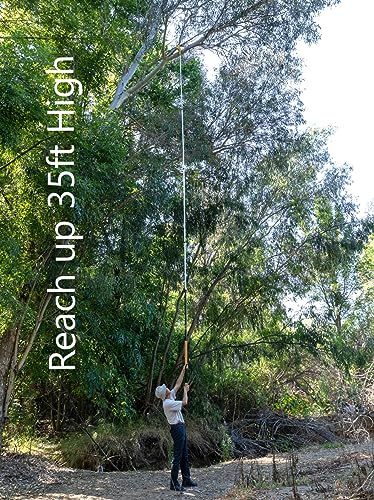 User to reach 35ft high branch with SFT20-2 Pruning Saw